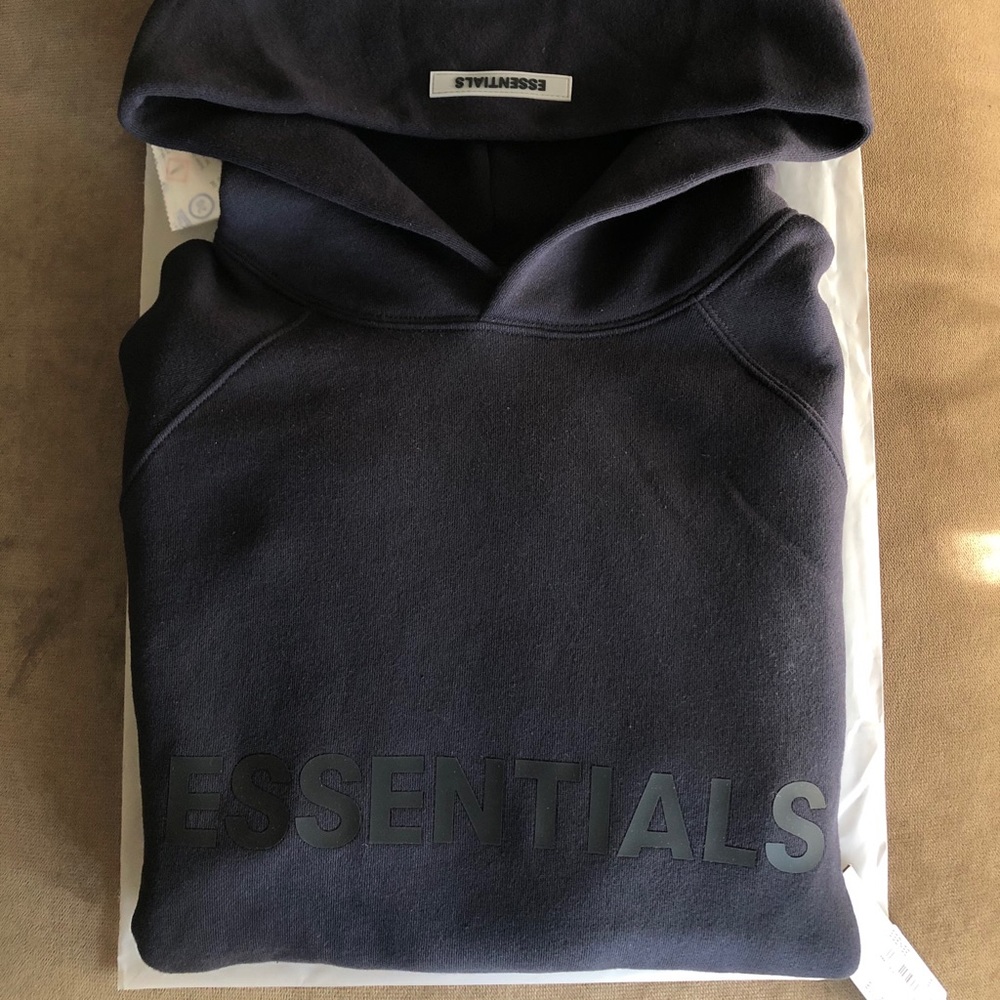 Fear of God Essentials Dark Navy Hoodie